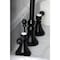 Kingston Brass KS2980BAL Heirloom Widespread Bathroom Faucet W/Brass Pop-Up, Matte Blk KS2980BAL - alternate 5